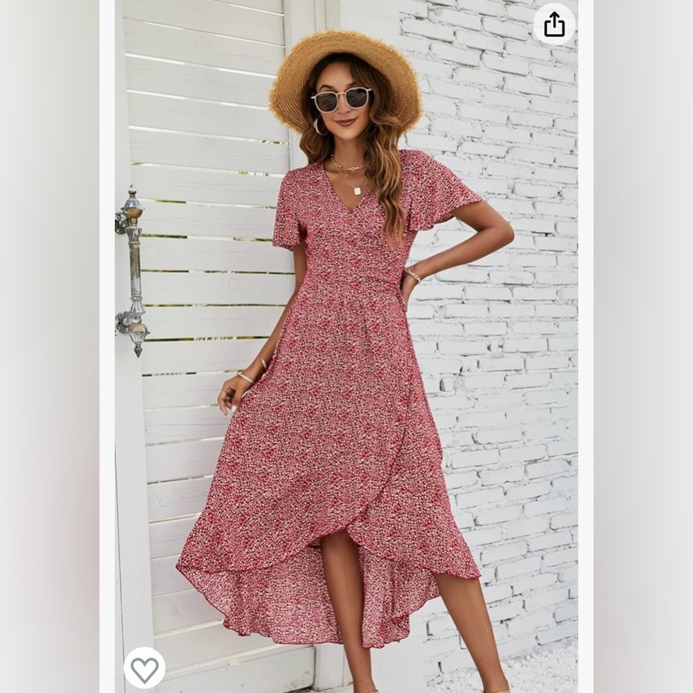 Red Wrap Dress